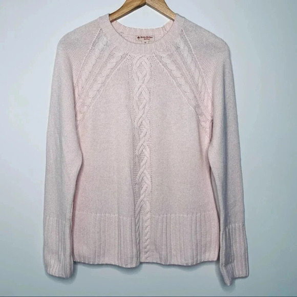 Brooks Brothers Red Fleece Pink Wool Blend Sweater Size Medium - Picture 2 of 8